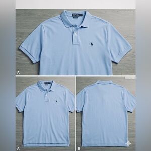 Polo Ralph Lauren Classic Fit Cotton Mesh Polo – Blue | XXL